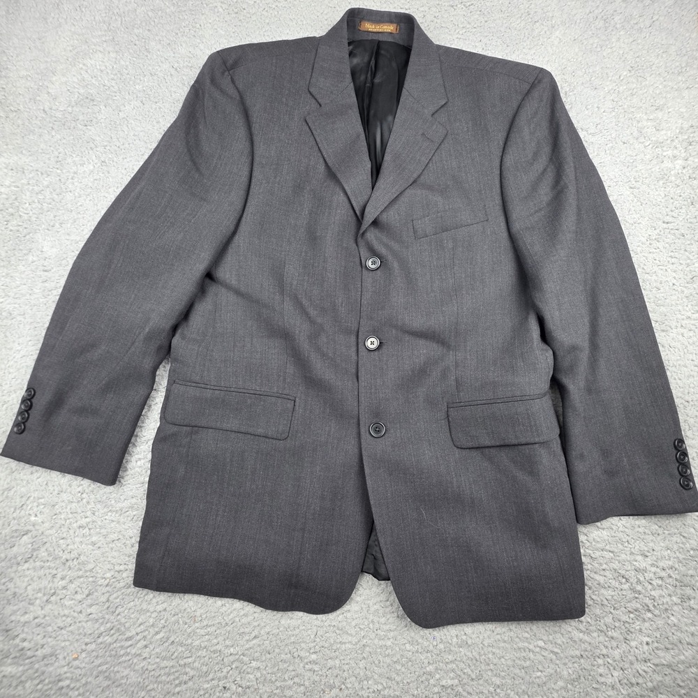 Polo University Ralph Lauren Blazer Mens 41R Gray 100% Wool 3 Button Canada